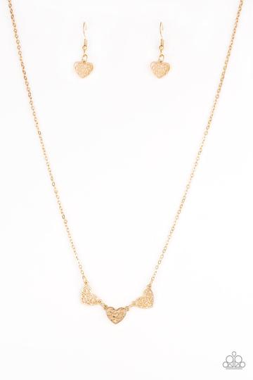 Paparazzi Another Love Story - Gold Necklace