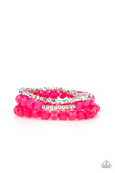 Paparazzi Vacay Vagabond - Pink Bracelet