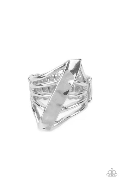 Paparazzi Encrypted Edge - Silver Ring