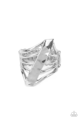 Paparazzi Encrypted Edge - Silver Ring