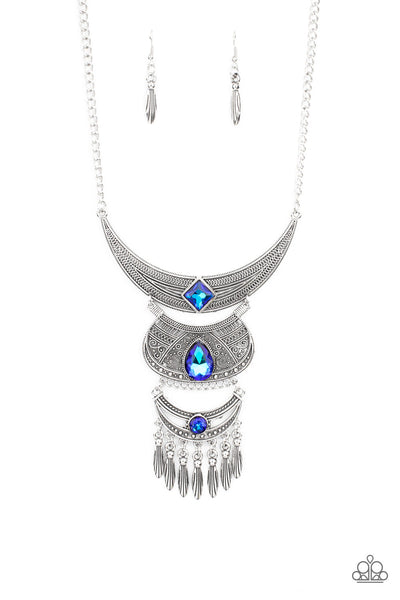 Paparazzi Lunar Enchantment - Blue Necklace