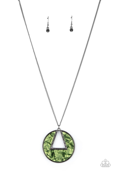 Paparazzi Chromatic Couture - Green Necklace
