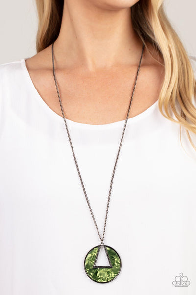 Paparazzi Chromatic Couture - Green Necklace