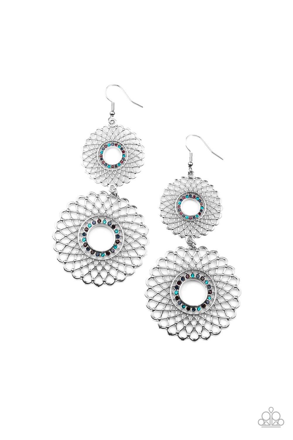 Paparazzi Regal Roulette - Mutli Earrings