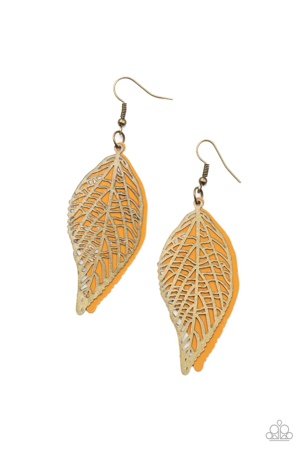 Paparazzi Leafy Luxury - Brass Earrings