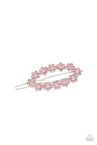 Paparazzi Gorgeously Garden Party - Pink Hair Clip