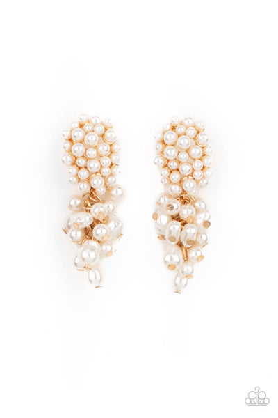 Paparazzi Fabulously Flattering - Gold Earrings