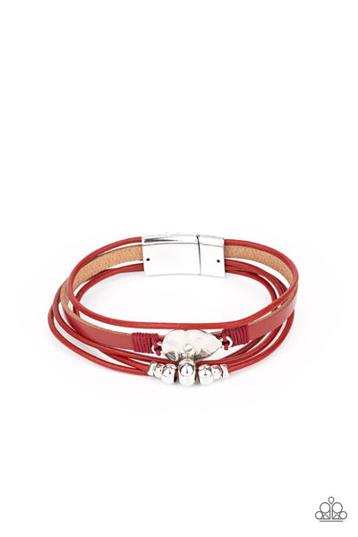 Paparazzi Tahoe Tourist - Red Bracelet