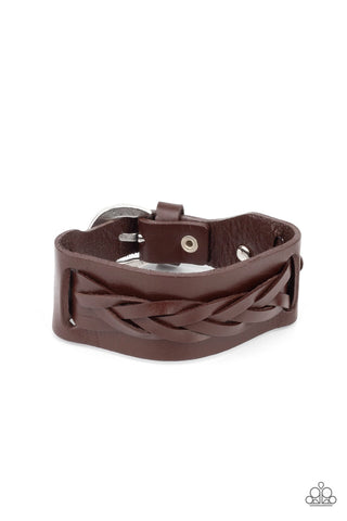 Paparazzi Practical Pioneer - Brown Bracelet