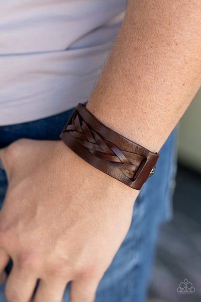 Paparazzi Practical Pioneer - Brown Bracelet