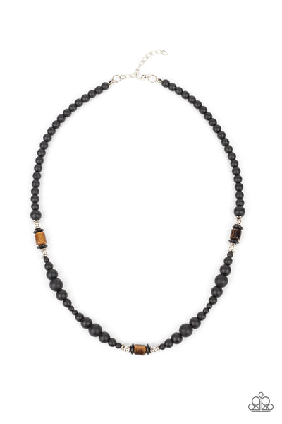 Paparazzi Stone Synchrony - Brown Necklace