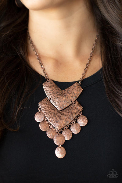 Paparazzi Keys to the ANIMAL Kingdom - Copper Necklace