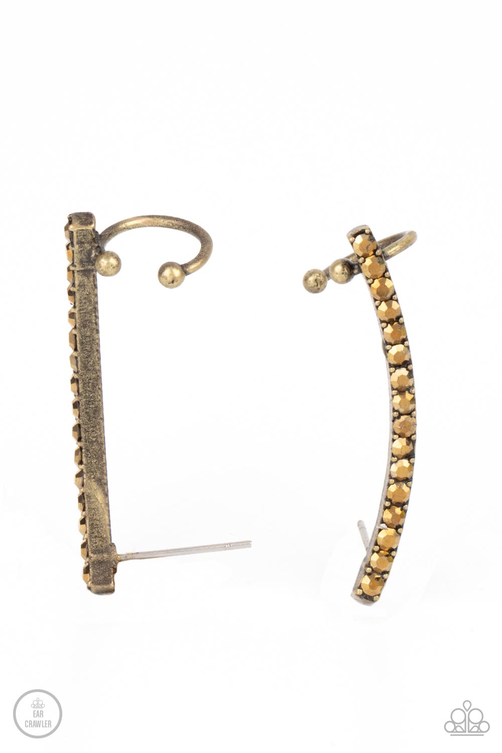 Paparazzi Give Me The SWOOP - Brass Earrings