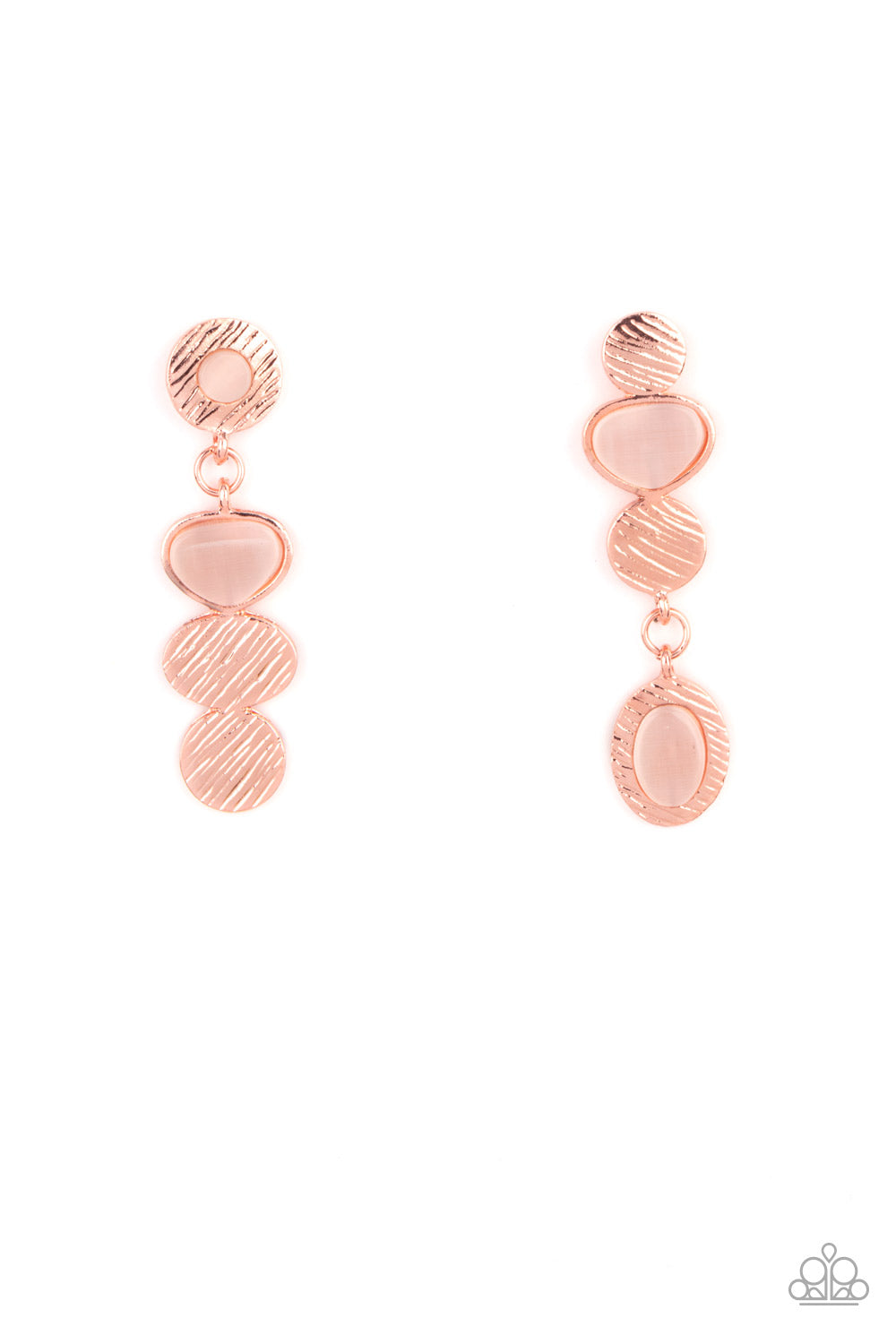 Paparazzi Asymmetrical Appeal - Copper Earrings