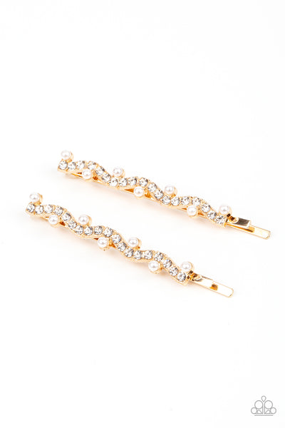 Paparazzi Ballroom Banquet - Gold Hair Clip