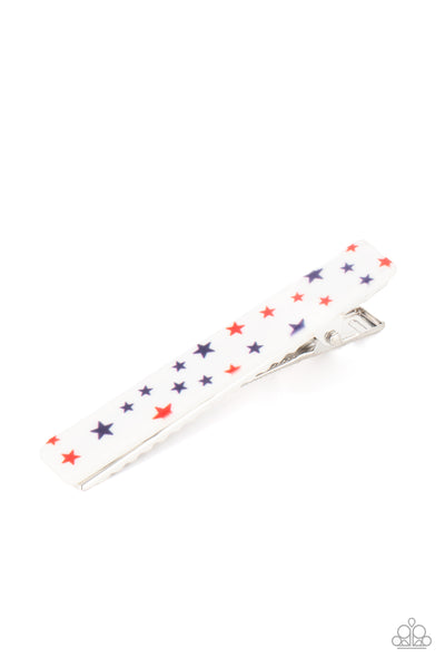 Paparazzi Prettiest Patriot - Multi Hair Clip