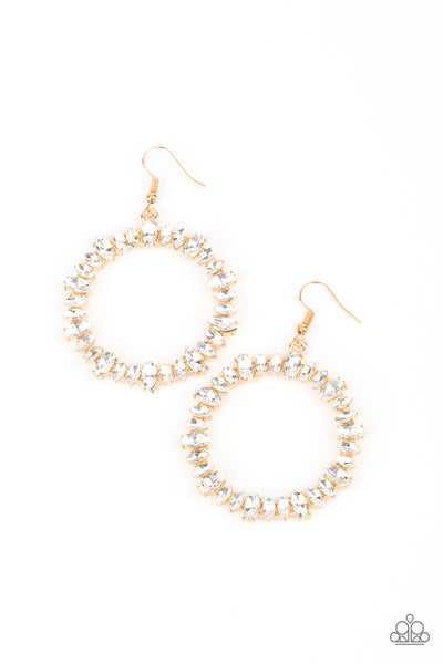 Paparazzi Glowing Reviews - Gold Earrings