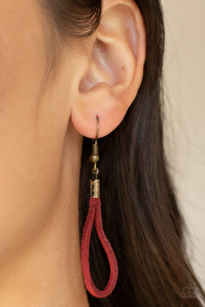 Paparazzi Noticeably Nomad - Red Necklace