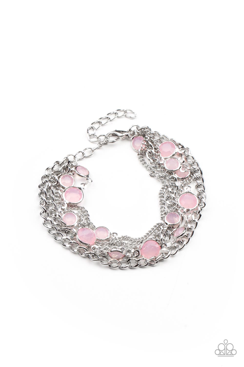 Paparazzi Glossy Goddess - Pink Bracelet