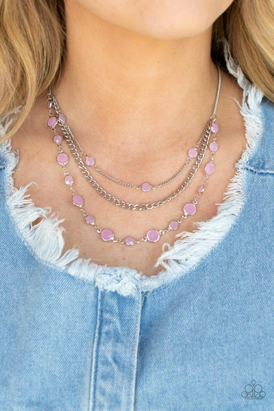 Paparazzi Goddess Getaway - Pink Necklace