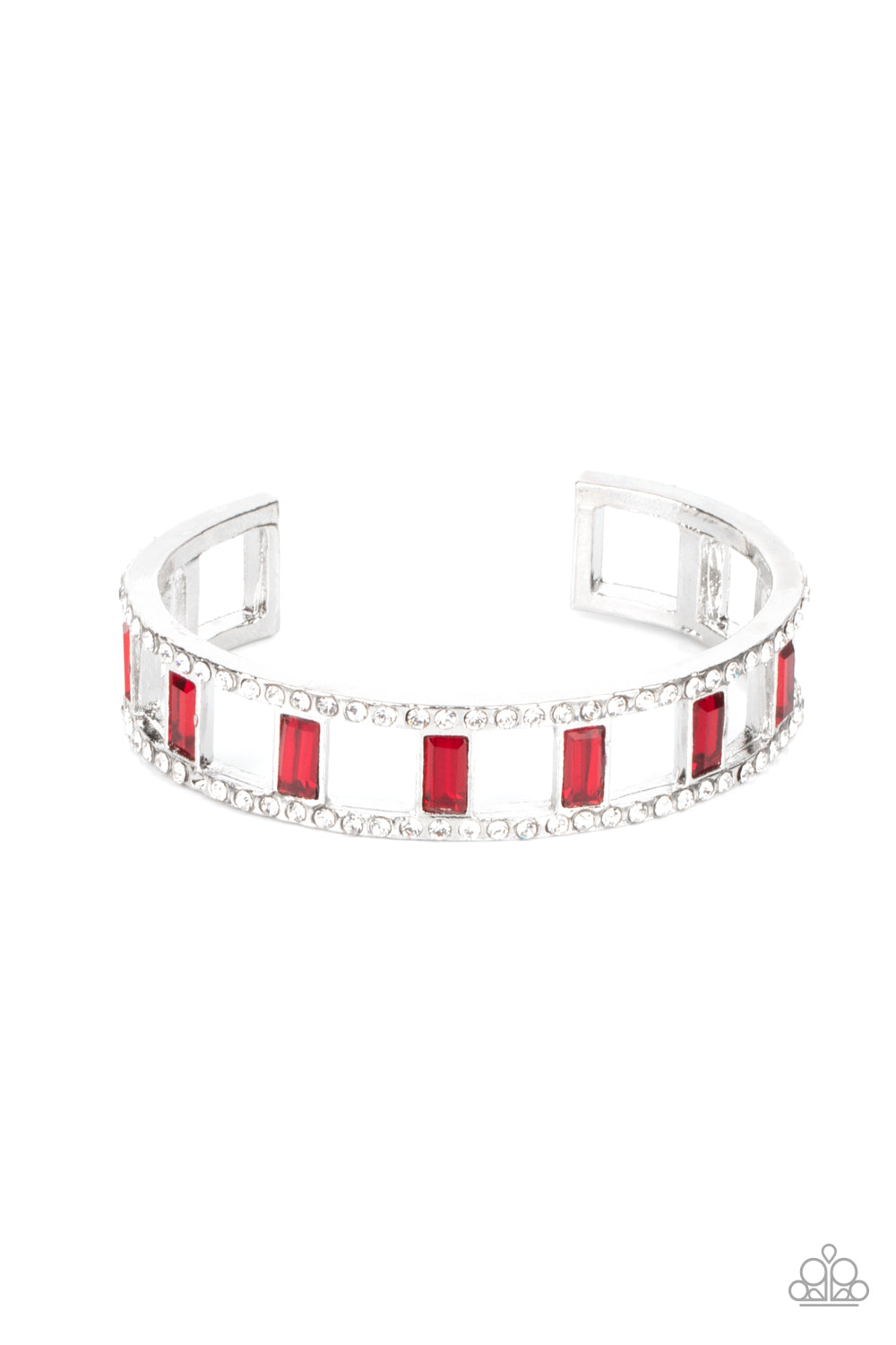 Paparazzi Industrial Icing - Red Bracelet