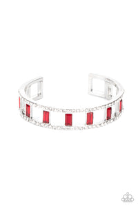 Paparazzi Industrial Icing - Red Bracelet