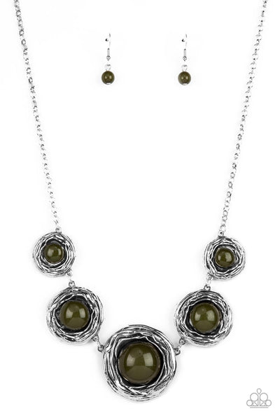 Paparazzi The Next NEST Thing - Green Necklace