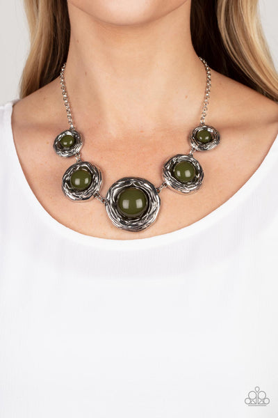 Paparazzi The Next NEST Thing - Green Necklace