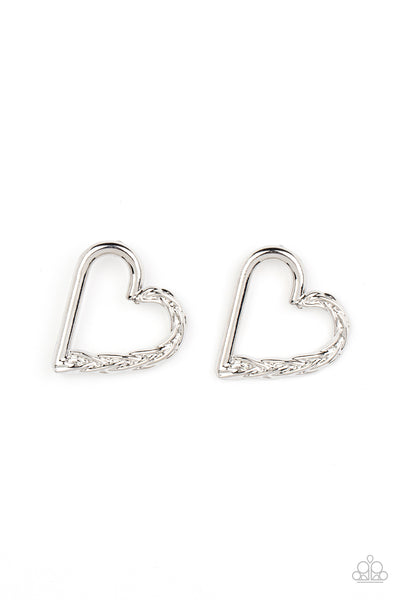 Paparazzi Cupid, Who? - Silver Earrings