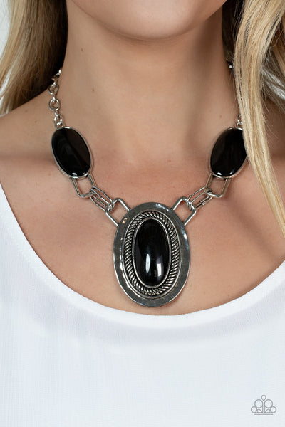 Paparazzi Count to TENACIOUS - Black Necklace