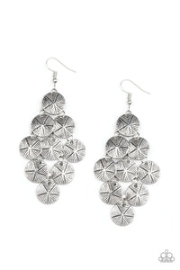 Paparazzi How CHIME Flies - Silver Earrings