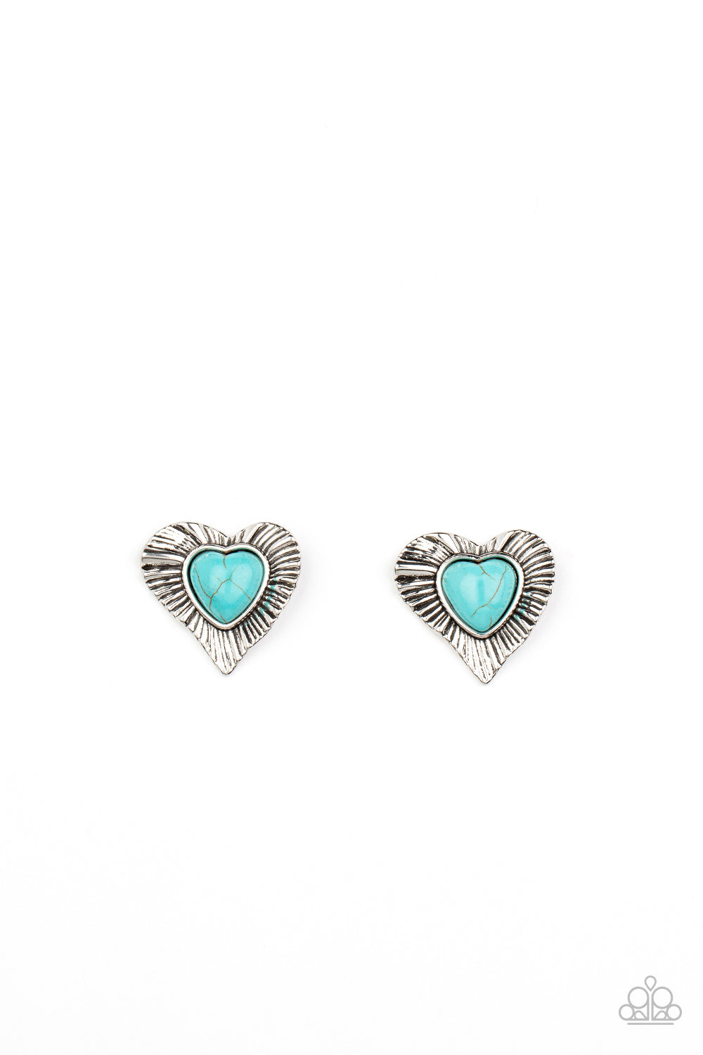 Paparazzi Rustic Romance - Blue Earrings