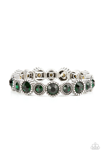 Paparazzi Phenomenally Perennial - Green Bracelet