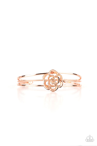 Paparazzi Rosy Repose - Copper Bracelet