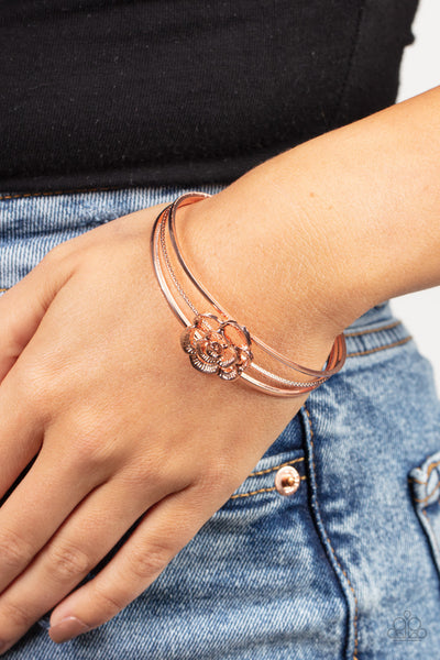 Paparazzi Rosy Repose - Copper Bracelet