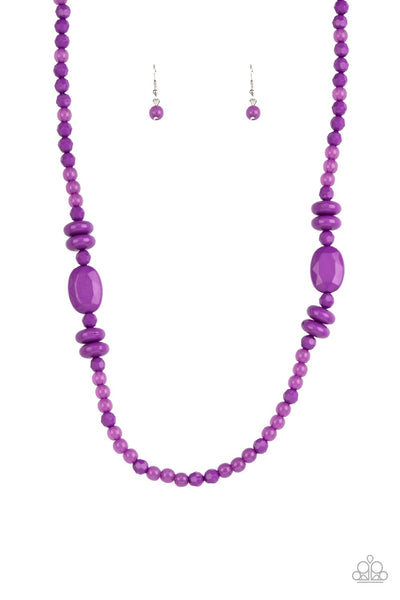 Paparazzi  Tropical Tourist - Purple Necklace
