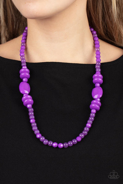 Paparazzi  Tropical Tourist - Purple Necklace