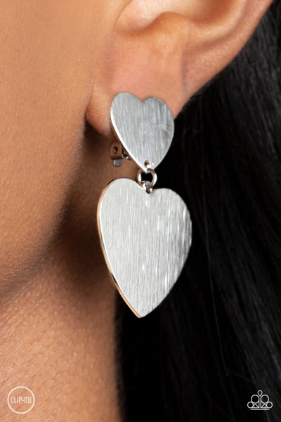 Paparazzi Cowgirl Crush - Silver Earrings