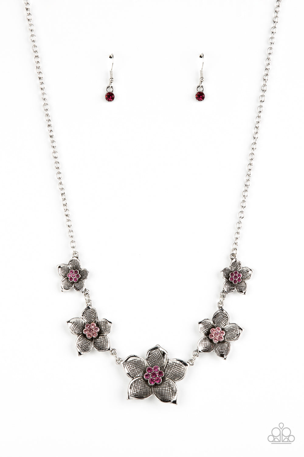 Paparazzi Wallflower Wonderland - Pink Necklace