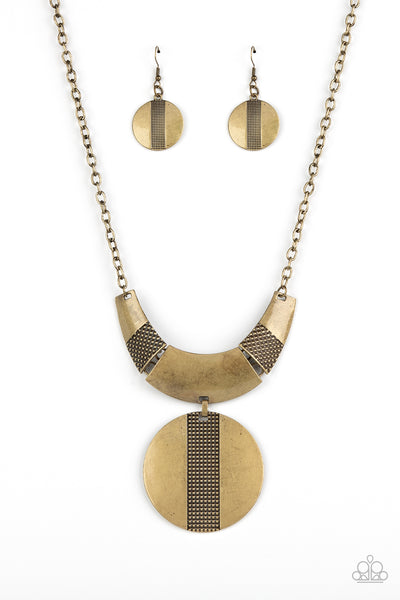 Paparazzi Metallic Enchantress - Brass Necklace