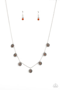 Paparazzi Prairie Perennial - Orange Necklace