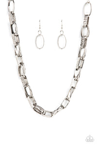 Paparazzi Motley In Motion - Silver Necklace