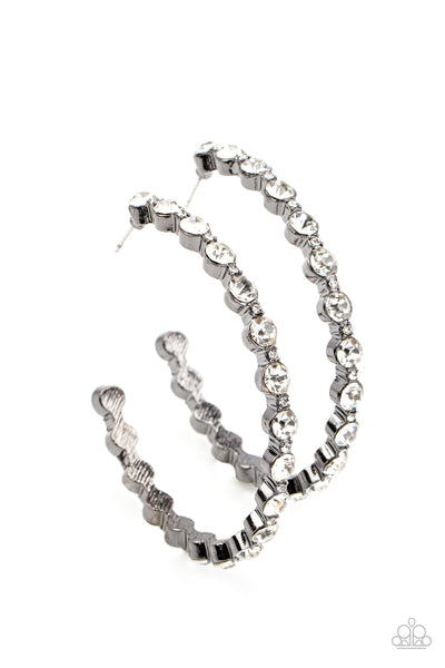 Paparazzi Royal Reveler - Black Earrings