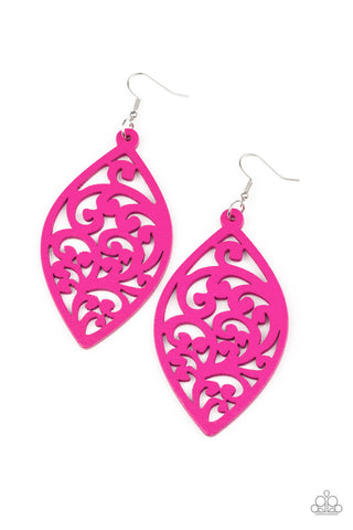 Paparazzi Coral Garden - Pink Earrings