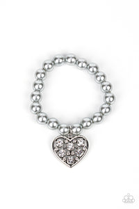 Paparazzi Cutely Crushing - Silver Bracelet