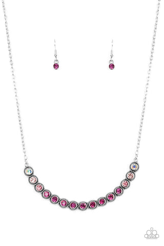 Paparazzi Throwing SHADES - Pink Necklace