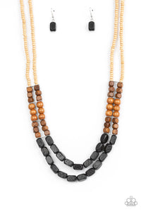 Paparazzi Bermuda Bellhop - Black Necklace