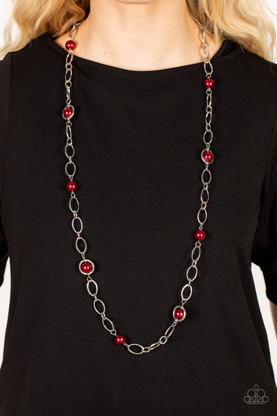 Paparazzi Fundamental Fashion - Red Necklace