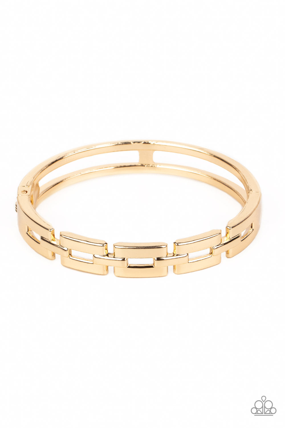 Paparazzi Closed Circuit Strategy - Gold Bracelet
