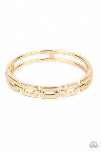 Paparazzi Closed Circuit Strategy - Gold Bracelet